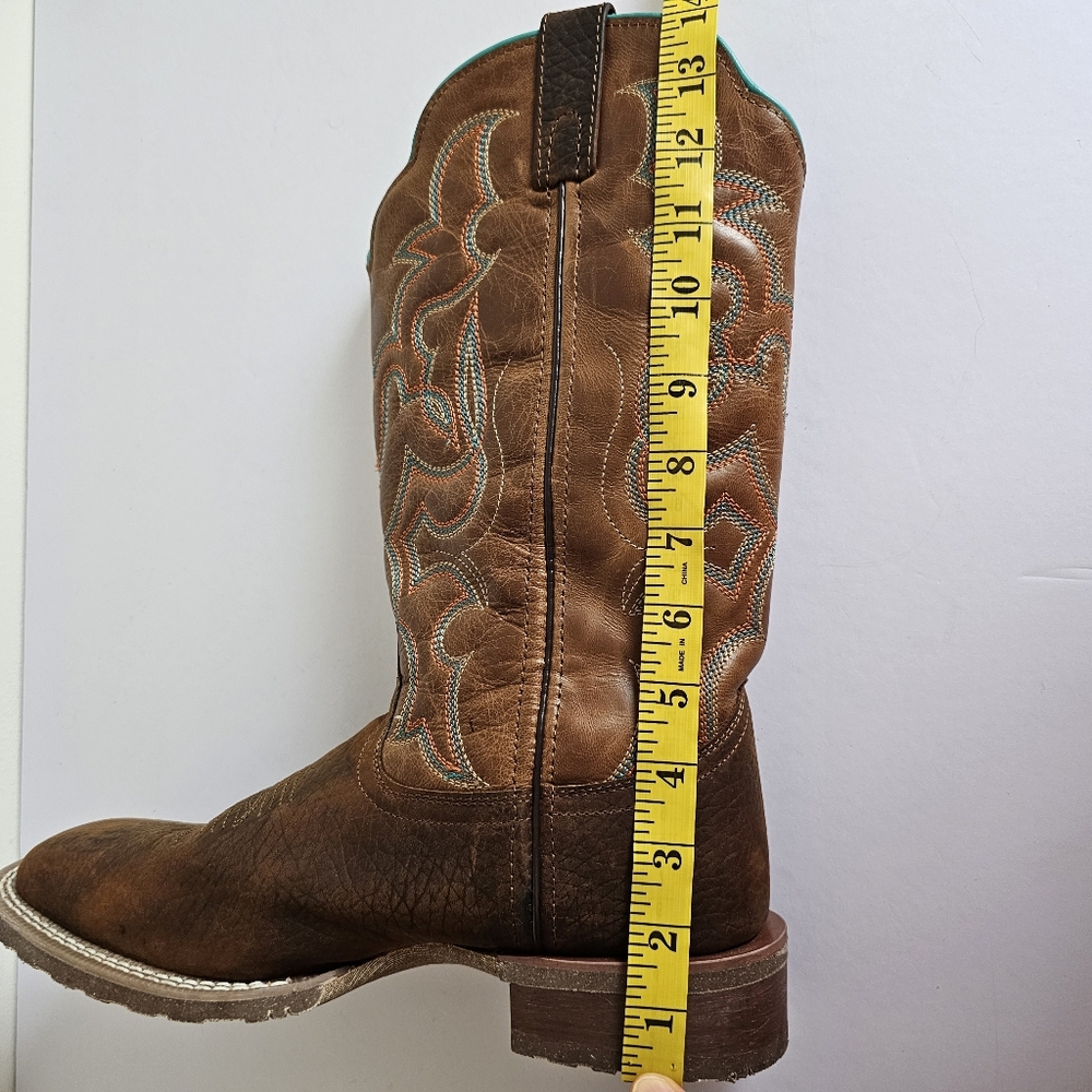 Authentic Laredo Western Odie Sqaure Toe Casual Boots Mid Calf Cowboy Shoe, 9D - Picture 15 of 15